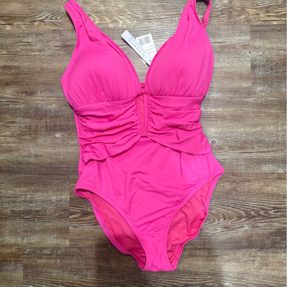 Bleu Rod Beattie Pink One Piece Swimsuit